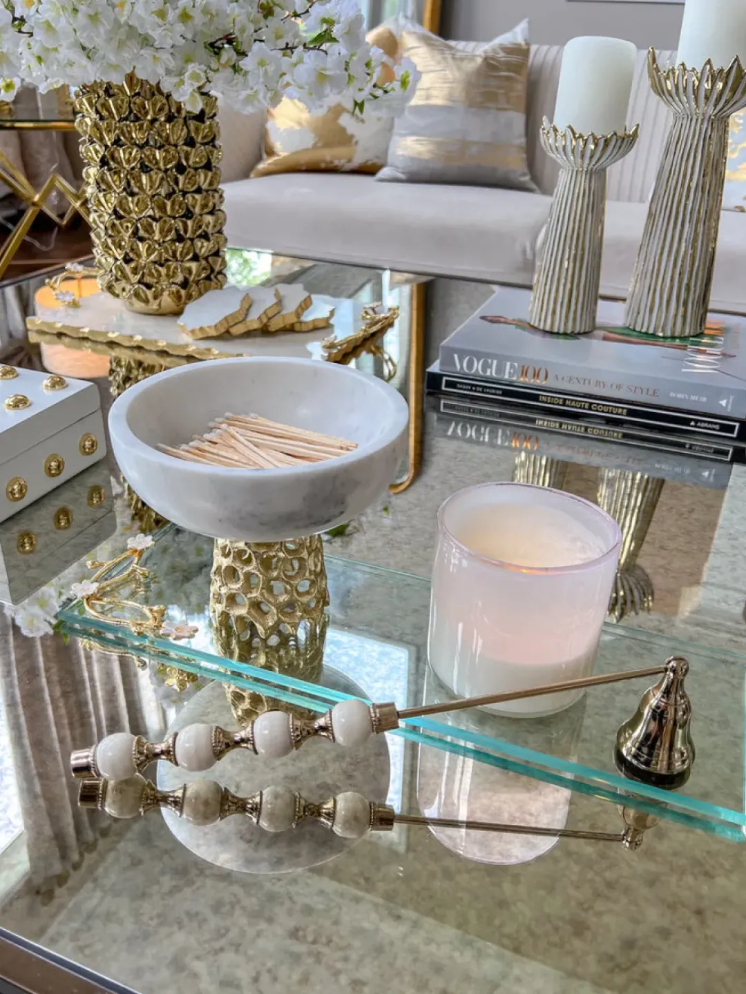 Inspire Me! Home Decor Marble Bowl With Intricate Detailed Metal Base (2 Colors) Best