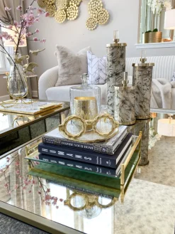 Inspire Me! Home Decor Marble Box With Metal Bee Inlay Sale