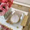 Inspire Me! Home Decor Marble Black And White Trivet With Gold Inlay Sale