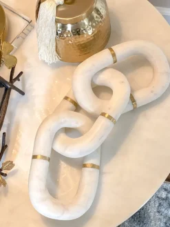 Inspire Me! Home Decor Marble Chain Gold Outlet