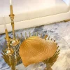 Inspire Me! Home Decor Marble Coasters W/ Silver Hammered Edge Fashion