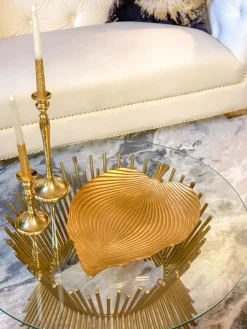 Inspire Me! Home Decor Marble Coasters W/ Silver Hammered Edge Fashion