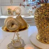 Inspire Me! Home Decor Marble Decorative Box With Gold Agate Handle Outlet