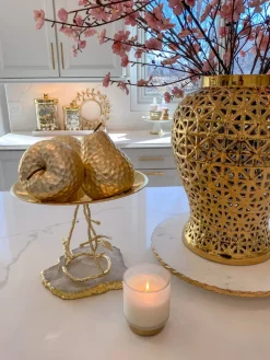 Inspire Me! Home Decor Marble Decorative Box With Gold Agate Handle Outlet