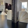 Inspire Me! Home Decor Marble Geometric Bookends Outlet