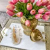 Inspire Me! Home Decor Marble Metallic Edged Rectangle Tray (2 Colors) Sale