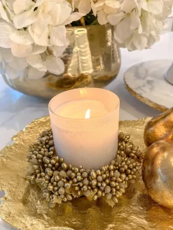 Inspire Me! Home Decor Marble Paper Towel Holder With Gold Flower Detail Hot