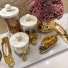 Inspire Me! Home Decor Marble Spice Bowl W/ Gold Spoon Hot