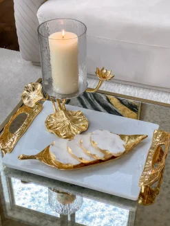 Inspire Me! Home Decor Marble Spice Bowl W/ Gold Spoon Hot