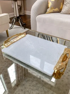 Inspire Me! Home Decor Marble Spice Bowl W/ Gold Spoon Hot