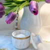 Inspire Me! Home Decor Marble Spice Jar With Lid Gold Best