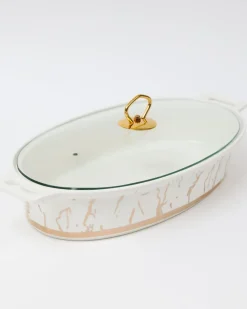 Inspire Me! Home Decor Marble Trivet With Textured Gold Edge Online