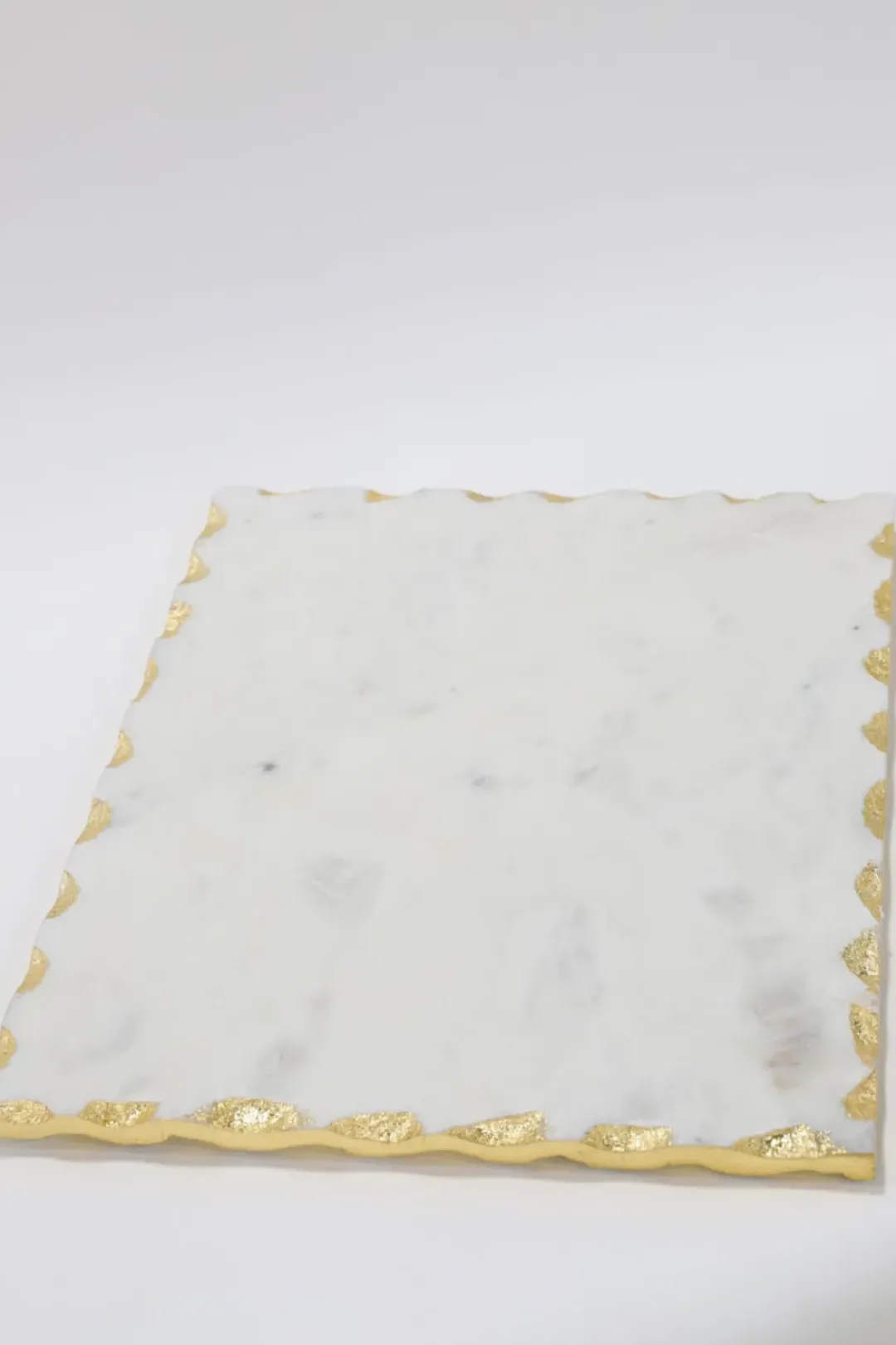 Inspire Me! Home Decor Marble Tray With Metallic Edge (2 Colors) Clearance