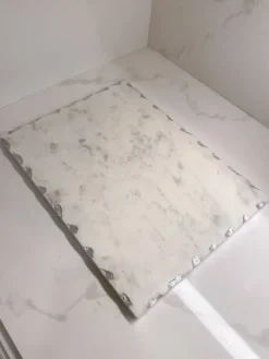 Inspire Me! Home Decor Marble Tray With Metallic Edge (2 Colors) Clearance