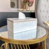 Inspire Me! Home Decor Marble Tissue Cover (2 Colors) Gold Outlet