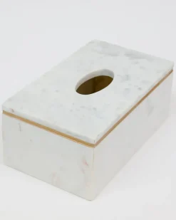 Inspire Me! Home Decor Marble Tissue Cover (2 Colors) Gold Outlet