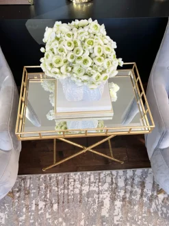 Inspire Me! Home Decor Marble Tray With Gold Edges And Metallic Marble Pattern (2 Sizes) Fashion