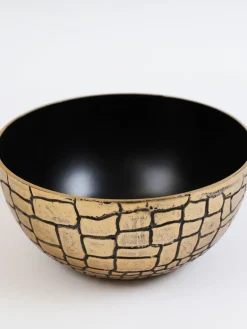 Inspire Me! Home Decor Matte Gold Large Ceramic Hammered Fruits (2 Styles) Sale