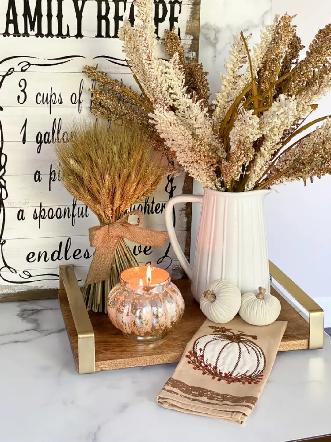 Inspire Me! Home Decor Mauve Feathered Pampa Grass Stem Outlet