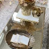 Inspire Me! Home Decor Metal Bowl With Gold And Black Crocodile Print Outlet