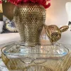 Inspire Me! Home Decor Metal Floral Bowl (2 Colors) New