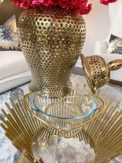 Inspire Me! Home Decor Metallic Gold Edge Agate Trivet Fashion