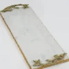 Inspire Me! Home Decor Metallic Trim Marble Trivet (2 Colors) Online