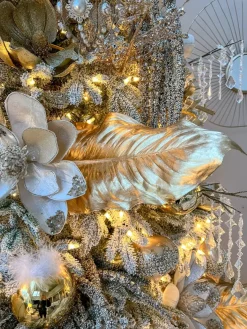 Inspire Me! Home Decor 39″ Metallic Gold Leaf Stem/Spray Discount