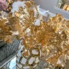 Inspire Me! Home Decor 13″ Metallic Gold Ruffled Leaf Stem Sale