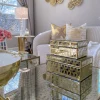 Inspire Me! Home Decor Metal Tray With Gold And Black Crocodile Print Fashion