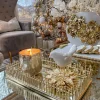 Inspire Me! Home Decor Mirror Gold Geometric Pattern Trays (Set Of 2) Hot
