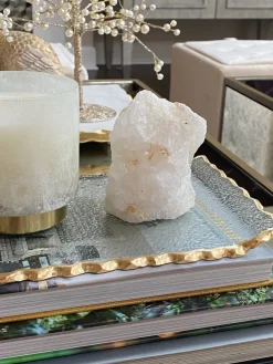 Inspire Me! Home Decor Mirror Glass Gold Abstract Pattern Boxes (Set Of 2) Discount