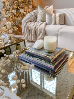 Inspire Me! Home Decor Mirror Glass Gold Abstract Pattern Boxes (Set Of 2) Discount