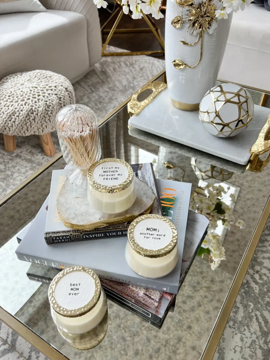 Inspire Me! Home Decor “Mom” Candle (3 Styles) Clearance