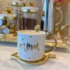 Inspire Me! Home Decor “Mom” Gold & White Tile Mug Sale