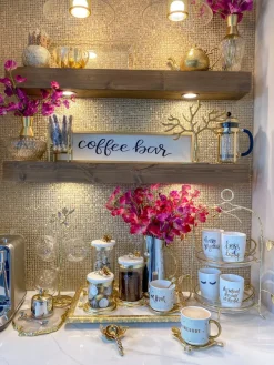 Inspire Me! Home Decor “Mom” Gold & White Tile Mug Sale