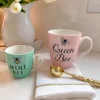Inspire Me! Home Decor Mr. & Mrs. Mug Set (Set Of 2) Gold Discount