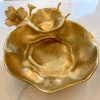 Inspire Me! Home Decor Oblong White Ceramic Bowl With Gold Leaf Details Online