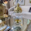 Inspire Me! Home Decor Oversized Gold Studded Glass Bowl Fashion