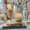 Inspire Me! Home Decor Oversized White Detailed Jars (Set Of 3) Hot