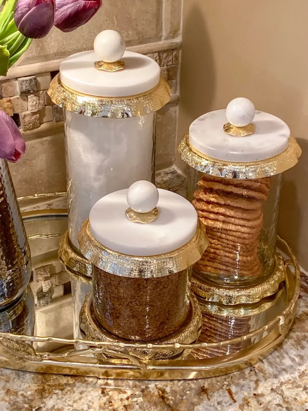 Inspire Me! Home Decor Oversized Glass Jars (3 Sizes) New