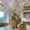 Inspire Me! Home Decor Oversized Gold Ginger Jar With Lid Discount
