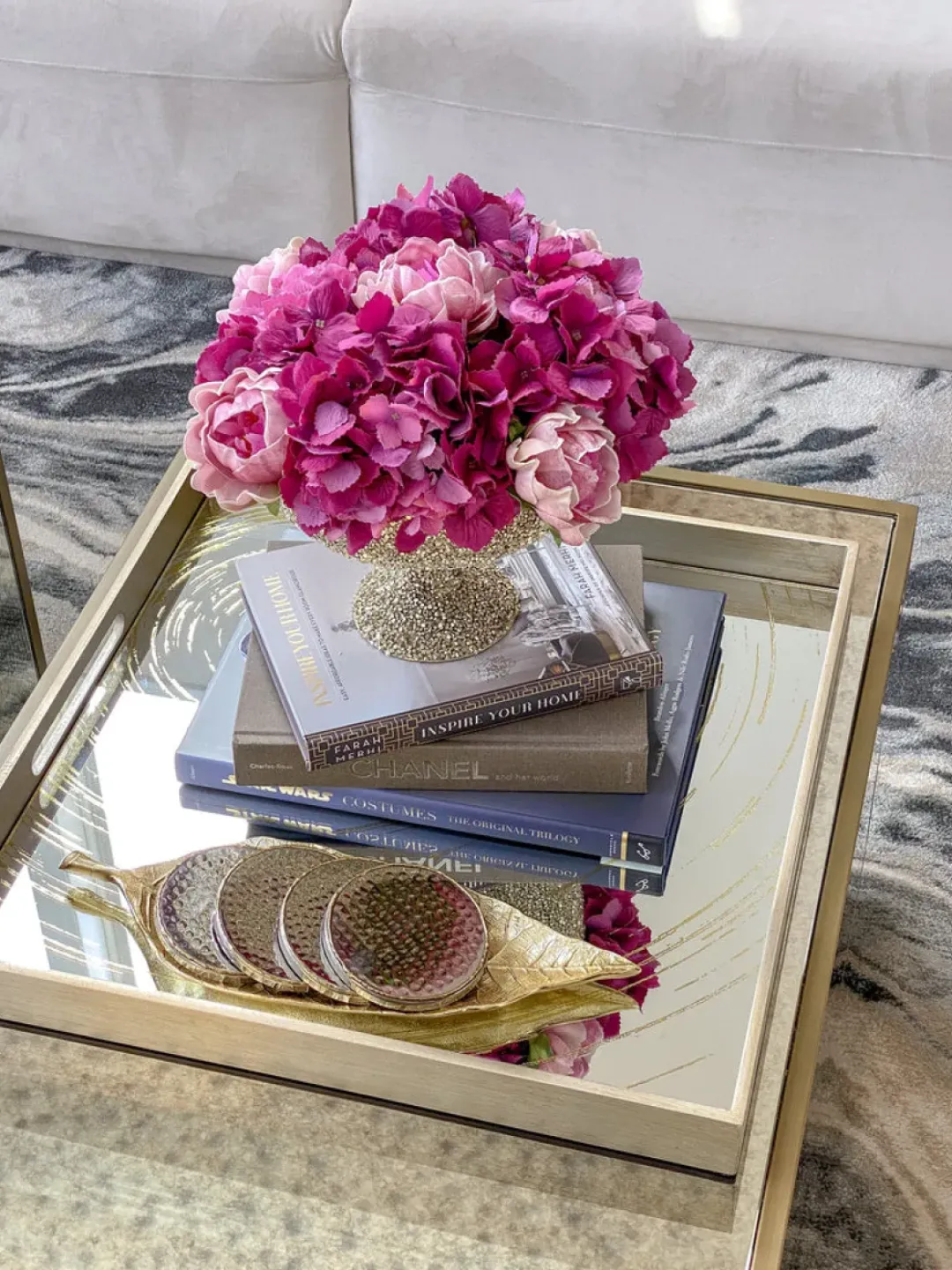Inspire Me! Home Decor Oversized Gold Metal Hammered Planter Clearance