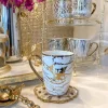 Inspire Me! Home Decor 16 Oz. Abstract Gold Pattern Print Mugs – (6 Designs) Online