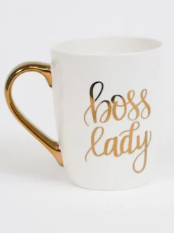 Inspire Me! Home Decor 16 Oz. Boss Lady Mug W/ Gold Handle Online
