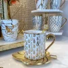 Inspire Me! Home Decor 14 Oz. Detailed Abstract Gold Pattern Print Mugs (6 Designs) Online