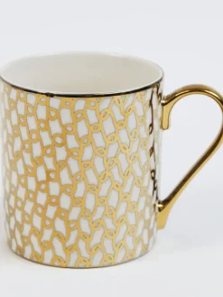 Inspire Me! Home Decor 14 Oz. Detailed Abstract Gold Pattern Print Mugs (6 Designs) Online
