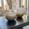 Inspire Me! Home Decor 70oz Silver Beaded Glass Candle Best