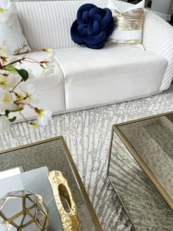 Inspire Me! Home Decor PILLOWS, RUGS, & THROWS Black And Cream Floral Print Pillow Hot