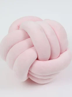 Inspire Me! Home Decor PILLOWS, RUGS, & THROWS Blush Woven Velvet Round Pillow Clearance